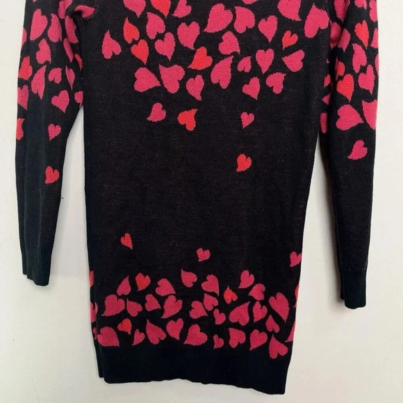 Anna Sui Dolly Girl Womens Xsmall Falling Heart Knit Sweater - Picture 7 of 8
